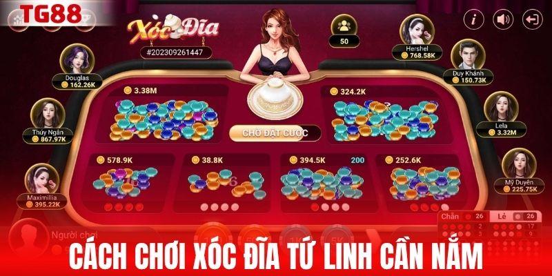 Cách chơi xóc đĩa Tứ Linh cần nắm