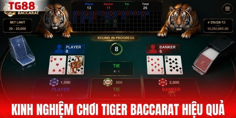 Một số kinh nghiệm chơi Tiger Baccarat hiệu quả